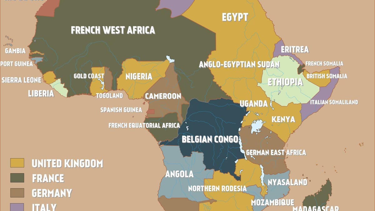 Bản đồ của anh Cameroon