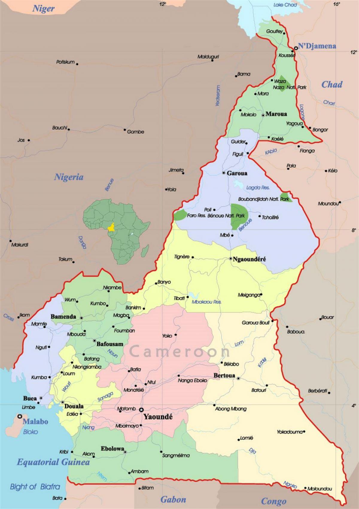 Cameroon phi bản đồ