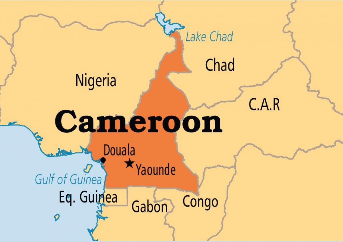 Bản đồ của yaounde Cameroon