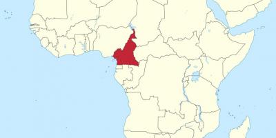 Bản đồ của Cameroon tây phi