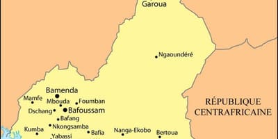 Bản đồ của pháp Cameroon