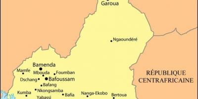 Bản đồ của pháp Cameroon
