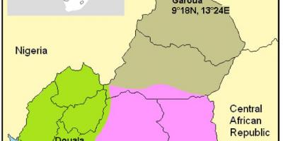 Bản đồ của Cameroon khí hậu