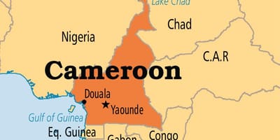 Bản đồ của yaounde Cameroon